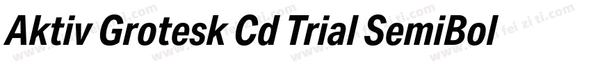 Aktiv Grotesk Cd Trial SemiBold字体转换